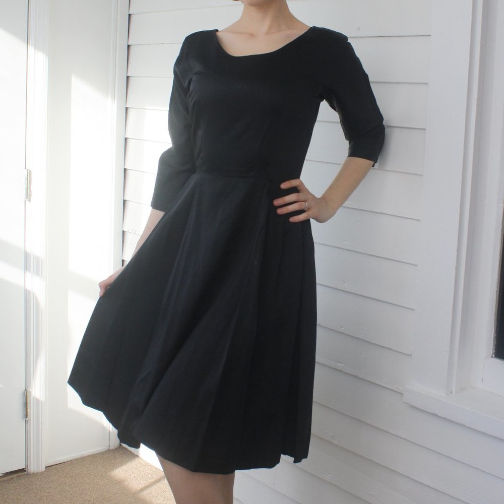 50s Black Party Dress Cocktail S